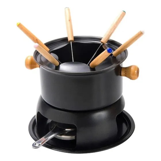 Fondue Teflon Antiadherente Base Quemador 6 Personas Fondue