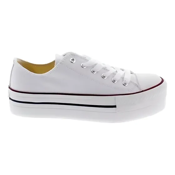 Zapatillas De Lona Con Plataforma Mujer