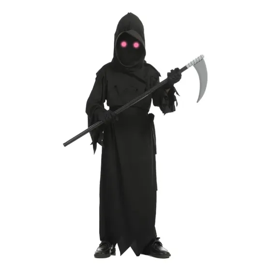 Disfraz La Muerte Niños Ojos Rojos Halloween