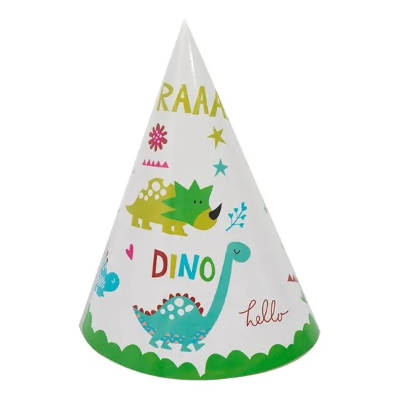 Gorros Dinosaurio X6 Cumpleaños Fiesta Somoscotillon