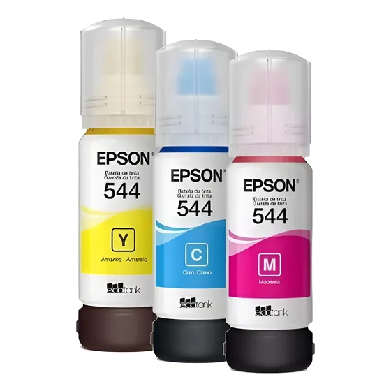 Kit Tinta Original Epson L3150 L3110 T544 3150 3110 03 Cores