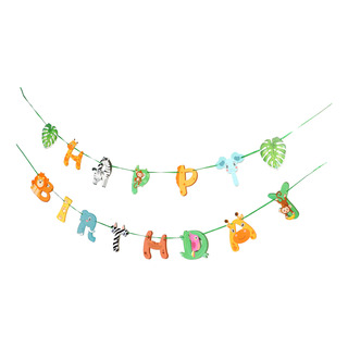 Cartel De Feliz Cumpleaños De Safari, Color Brillante, Mader Cartel De Feliz Cumpleaños De Safari, Color Brillante, Mader