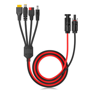 Conector De Panel Solar 4 En 1, Divisor De Cable De Extensió Conector De Panel Solar 4 En 1, Divisor De Cable De Extensió
