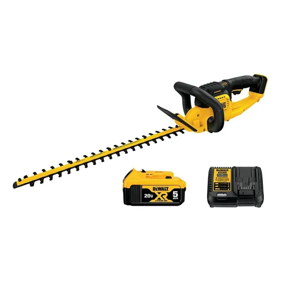 Cortasetos Inal. 20v Dewalt Dcht820p1 Inc. Carg Y Bat 5ah Color Amarillo