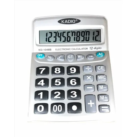 Calculadora De Escritorio O Comercio Kadio Kd-1048b 12dìgito