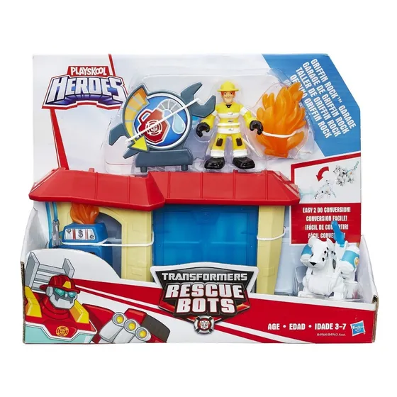 Playskool Heroes Transformers Rescue Bots Garagem Bombeiro