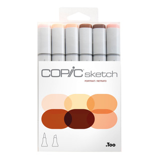 Marcadores Plumones Copic Sketch Caja C/6 Colores Tonos Piel Marcadores Plumones Copic Sketch Caja C/6 Colores Tonos Piel