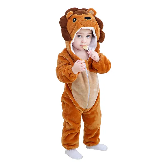 Pijama Onesie Disfraz Bebe Michley Leon Tigre Lobo Leopardo