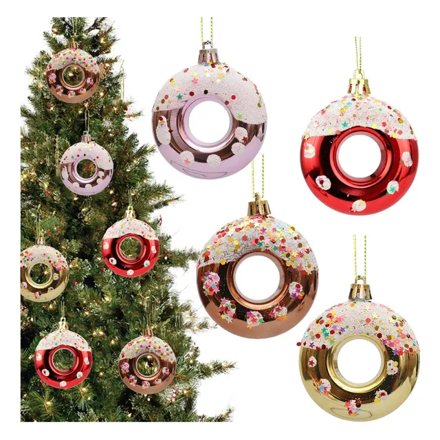 Ay 4p Decoraciones Navideñas Con Forma De Rosquilla De