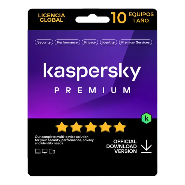 Kaspersky Premium 10 Pc - 1 Año - Digital Esd Original