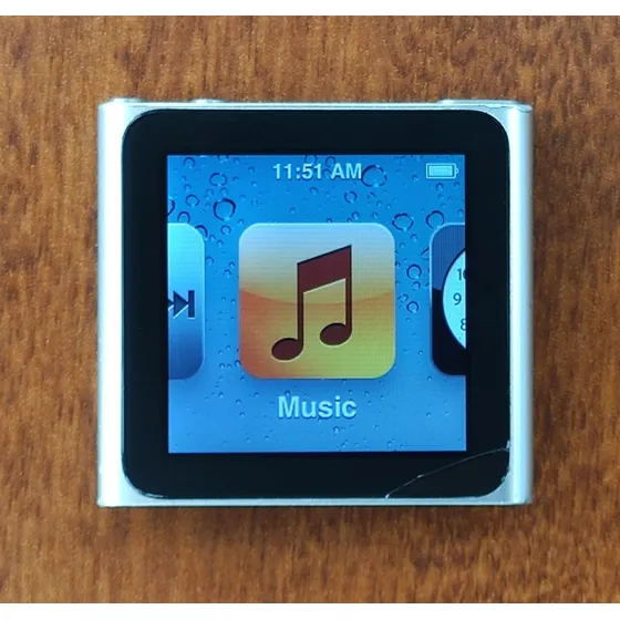 Apple Ipod Nano 6 + Cable De Carga + Audífonos Originales Gris