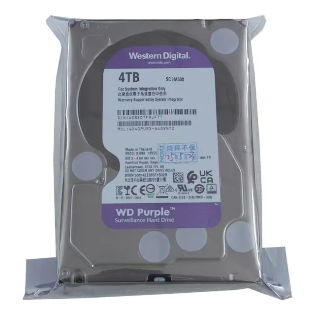 Disco Duro Interno Morado Sata De 3,5 Pulgadas De 4 Tb