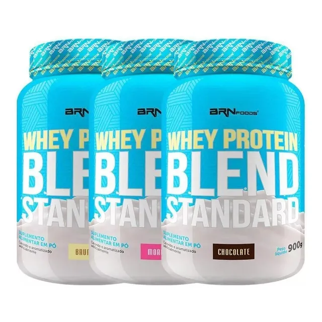 Combo 3x Whey Protein Standard 900g - Entrega Imadiata