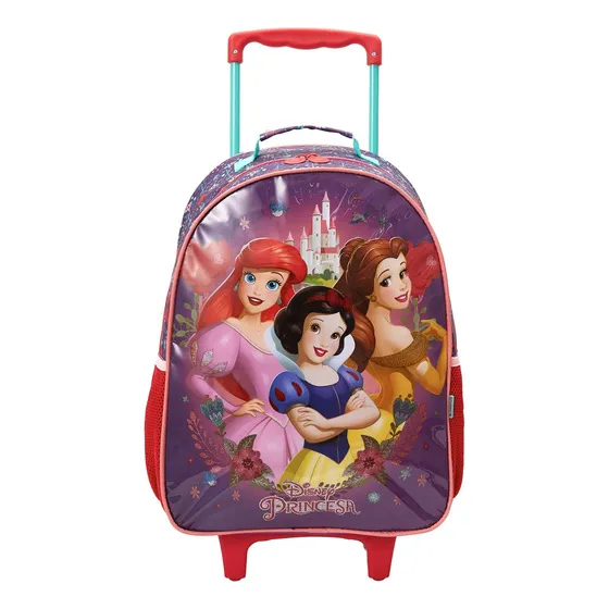 Mochila com Rodas Xeryus Disney Princesas cor vinho