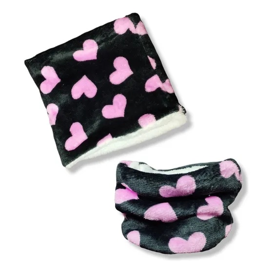 Cuello Polar Bufanda Niños Niñas Forro De Piel Corderito