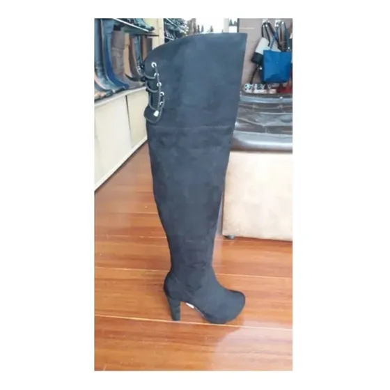 Botines Dama Corte Alto Extra Largos