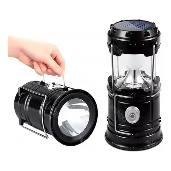 Lámpara Recargable Solar Linterna Camping Led --para Acampar