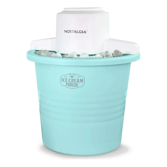 Maquina De Helados Nieve Nostalgia 4qt 3.78lt Electrica Azul