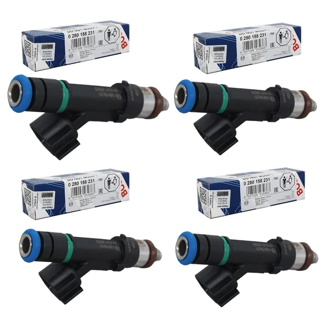 Kit 4 Bico Injetor Fusion Ranger 2.5 16v Flex Original Bosch