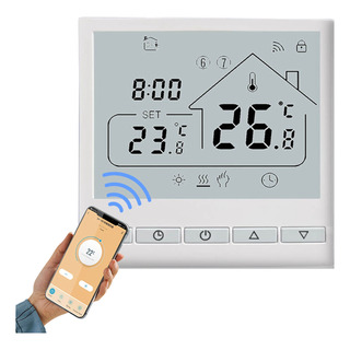 Termostato De Ambiente Wifi Smart 5+2 Programável 16a Elétri Termostato De Ambiente Wifi Smart 5+2 Programável 16a Elétri