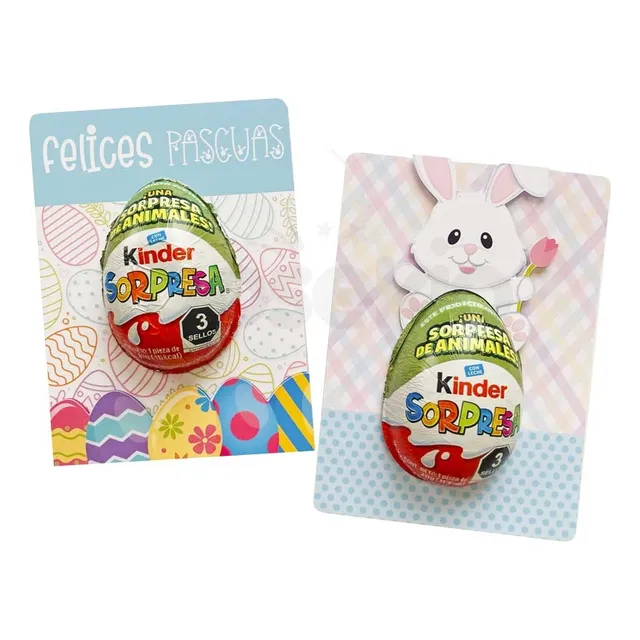 Regalos Pascua Huevos Kinder Recuerdos Fiesta Pascua 12 Pzs