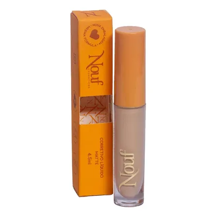 Corretivo Líquido Matte Nouf 4,5ml Vegano Longa Duração Tom 02