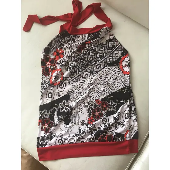 Blusa Importada Para Damas Negro Con Rojo Talla Unica