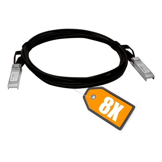 8x Cabo Twinax 10gb Sfp+ 3mts Cisco Sfp-h10gb-cu3m 0j564n