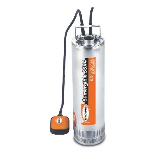 Bomba Sumergible Para Cisterna Evans 2hp Inoxidable 20gpm