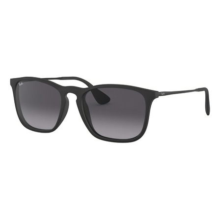 Óculos De Sol Ray-ban Highstreet Chris Standard Armação De Náilon Cor Matte Black, Lente Grey De Cristal Degradada, Haste Matte Black De Aço/titânio - Rb4187 Óculos De Sol Ray-ban Highstreet Chris Standard Armação De Náilon Cor Matte Black, Lente Grey De Cristal Degradada, Haste Matte Black De Aço/titânio - Rb4187