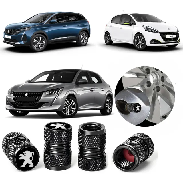 Tampa Bico Pneu Valvula Pneu Universal Para Veiculos Peugeot