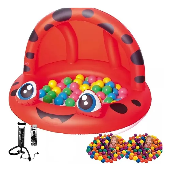 Pileta Inflable Bebe Pelotero Para Chicos + 50 Pelotas +infl