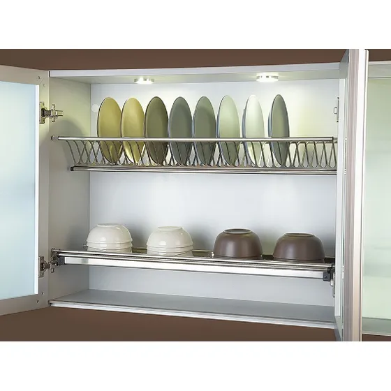 Escurreplatos Interior Alacena Cocina 600mm Acero Inoxidable Color Cromado