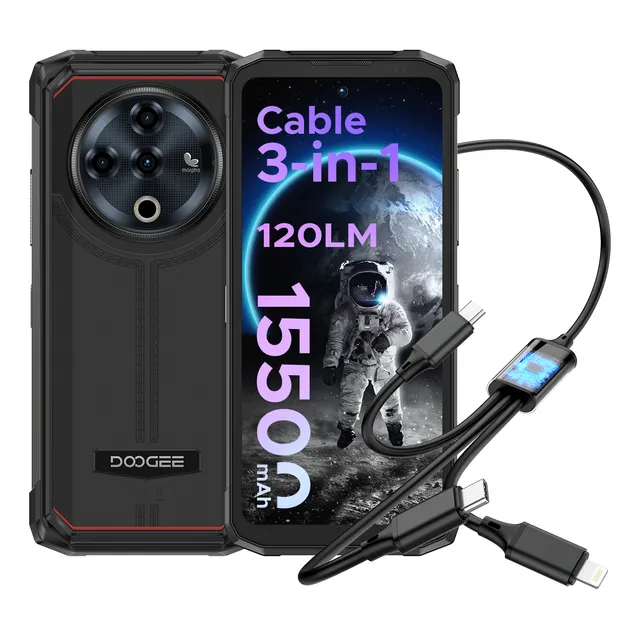 Doogee Fire 6 Power Teléfono Celular Rudo 20gb Ram+256gb Rom 15500mah 6.56 Pulgadas