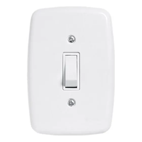 Kit 5 Interruptores 1 Tecla Simples 4x2 Pluzie Ideale