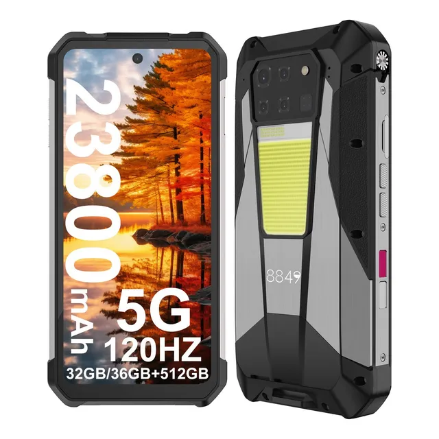 Unihertz Tank 3 Pro Smartphone Robusto 8849 Con Proyector Dlp De 120 Hz, 36 Gb, 512 Gb, 23800 Mah, 5 Gb, Android 14, Teléfono De 6,79 Pulgadas