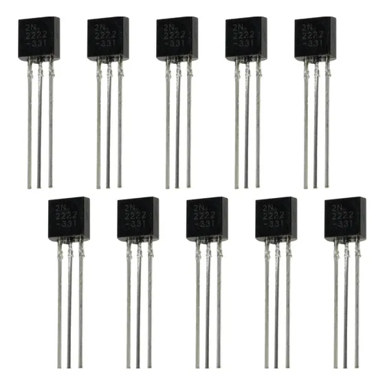 Transistor 2n2222 NPN Para Projetos - 10 Peças