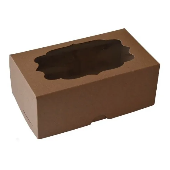 25 Cajas Kraft Grandes Para Panqué  (brazo Gitano, Rollo)