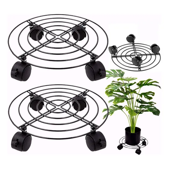 Bases Para Macetas Portamacetas Con Ruedas De Rotación 360°