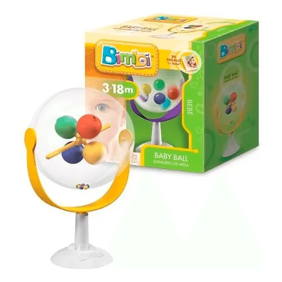 Bimbi Baby Ball Sonajero Didactico Ventosa Int 01-005 Dimare Color Multicolor Diseño Esfera