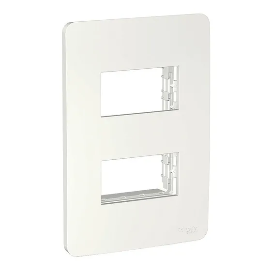 Placa C/chasis De 2 Módulos Bca. Schneider S735121004