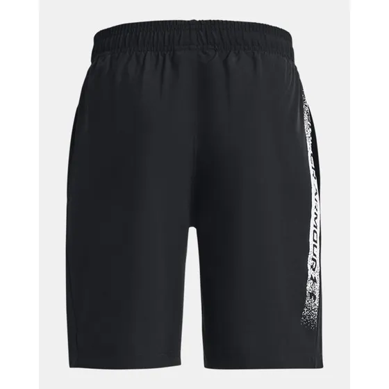 Short Para Niños Woven Graphic Color Negro Under Armour