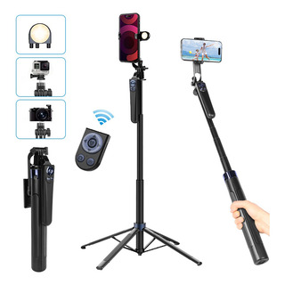 1.75m Tripie Para Selfie Stick Portátil Para Telefono Celula 1.75m Tripie Para Selfie Stick Portátil Para Telefono Celula