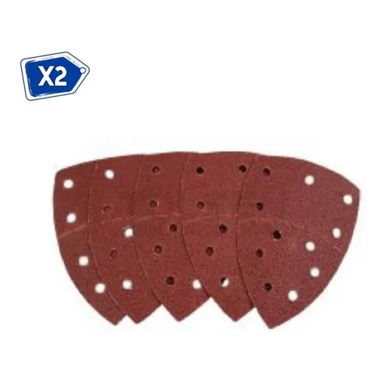 Set De 5 Pcs Hoja De Lijar Triangular Tolsen N°40 2 Paquetes
