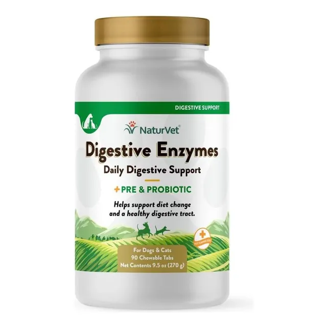 Enzimas Digestivas Para Mascotas Naturvet 90 Masticables