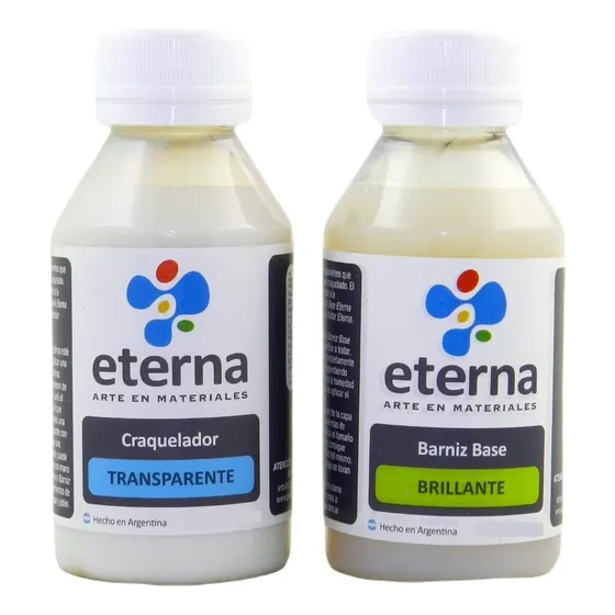 Set Craquelador 2 Componentes X 250ml. Eterna