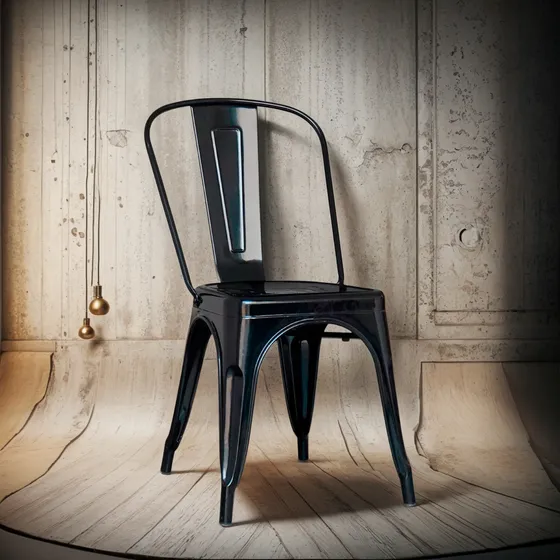Silla de comedor Lumax Tolix color negro