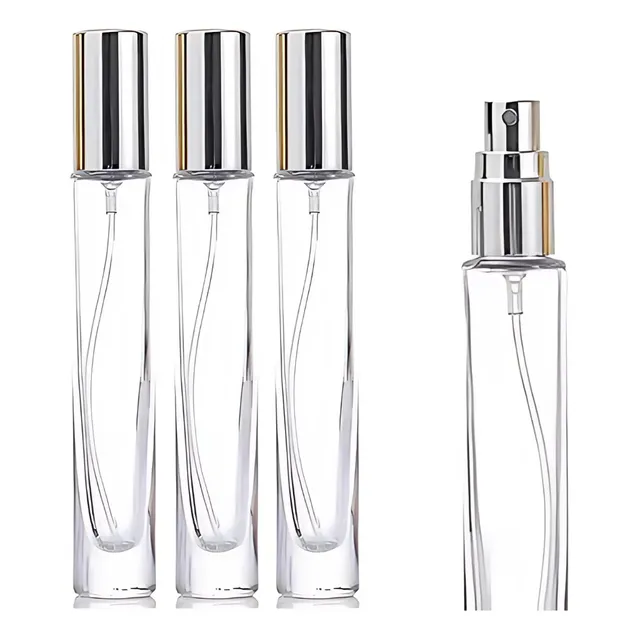 Envase Frasco Vidrio Largo Con Spray | 10ml | X5 Unidades
