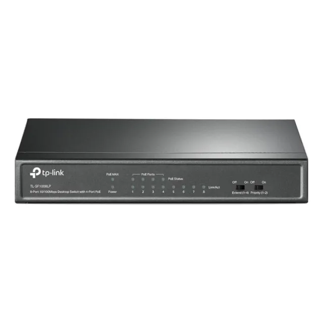 Switch Poe Tp-link Tl-sf1008lp 8 Puertos Fast Ethern /v /vc