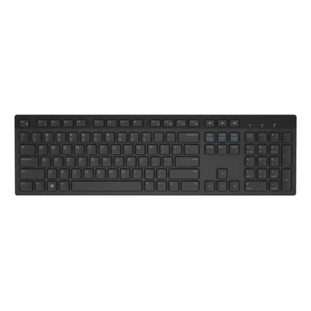 Teclado Dell KB216-BK-LTN QWERTY español latinoamérica color negro